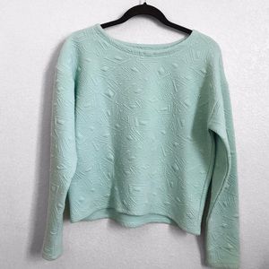 Sea foam green/mint quilted crewneck from Target